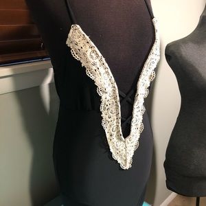 One piece Boho detail swimsuit